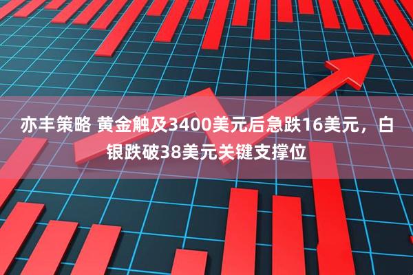 亦丰策略 黄金触及3400美元后急跌16美元，白银跌破38美元关键支撑位